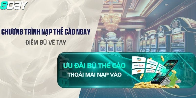 Nạp thẻ cào với tổng 30 vòng cược và số điểm không quá 2500 điểm