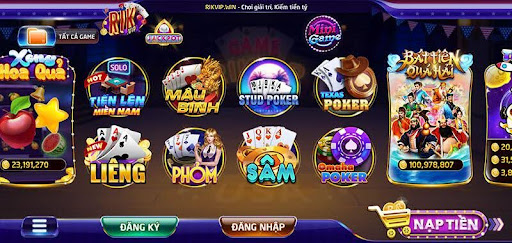 Kho game của Rikvip rất đa dạng, phong phú