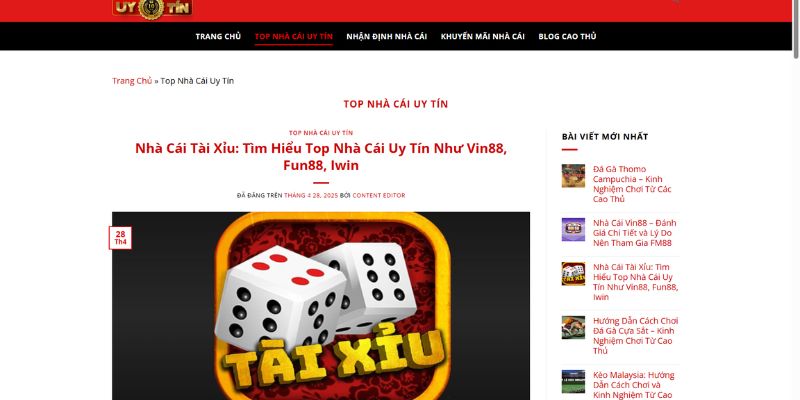 3 lý do bạn nhất định phải chọn nhà cái uy tín