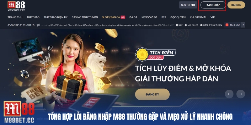 Tổng hợp lỗi đăng nhập M88 thường gặp và mẹo xử lý nhanh chóng