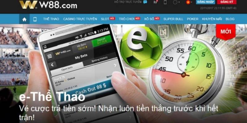 W88 đồng bộ trên PC và mobile