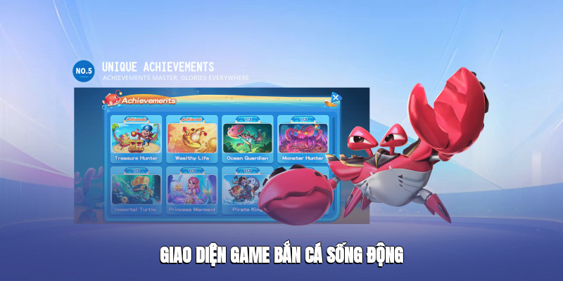 Giao diện game Bắn Cá Go8 sống động